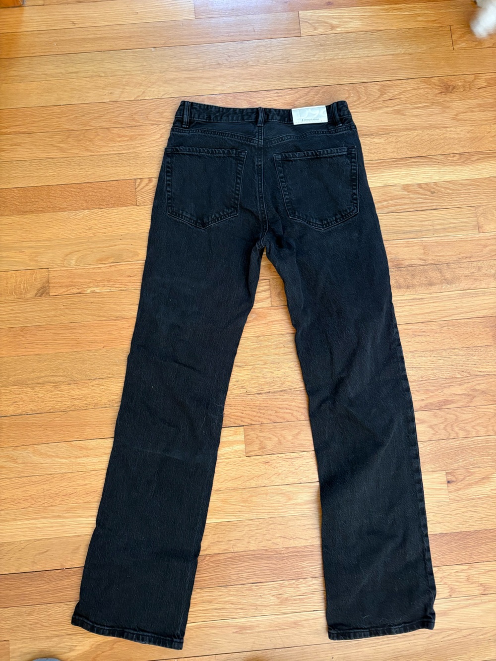 Stradivarius Black Straight Leg Jeans Size 8 / EU 40